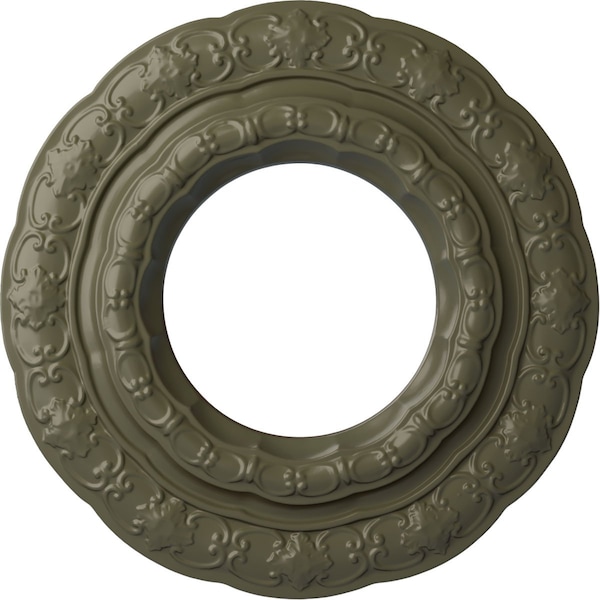 Ekena Millwork Lisbon Ceiling Medallion (Fits Canopies up to 7"), 15 3/8"OD x 7"ID x 1"P, Painted Turtle CM15LIPTF - main